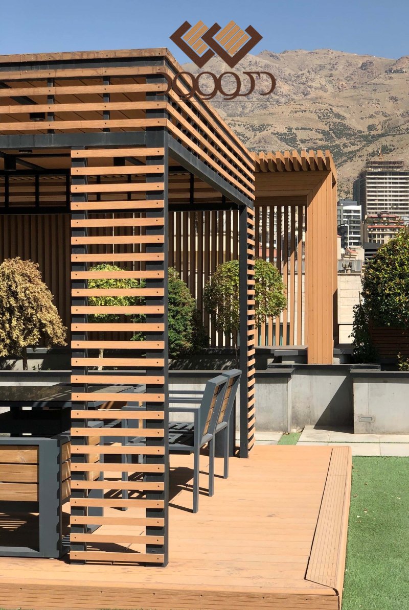 ساخت مدرن ترین و بهترین آلاچیق ها با چوب پلاست