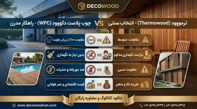 تفاوت چوب پلاست و ترمووود