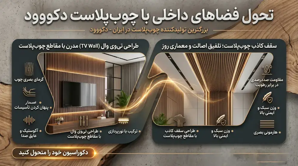 wpc-interior-design-tv-wall-ceiling طراحی و اجرای چوبپلاست داخلی