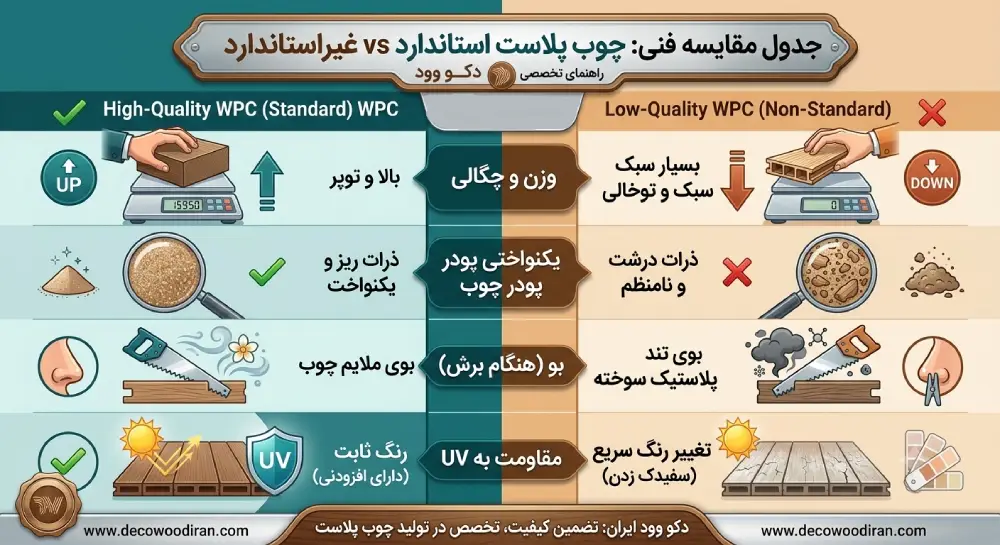 _ how-to-identify-quality-wpc راهنمای تشخیص چوب پلاست باکیفیت از بیکیفیت (تست فنی)